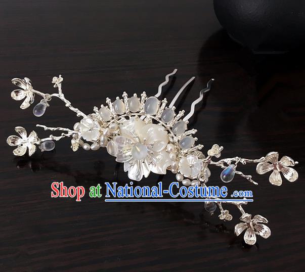 Traditional Handmade Chinese Ancient Classical Hair Accessories Opal Hairpins for Women