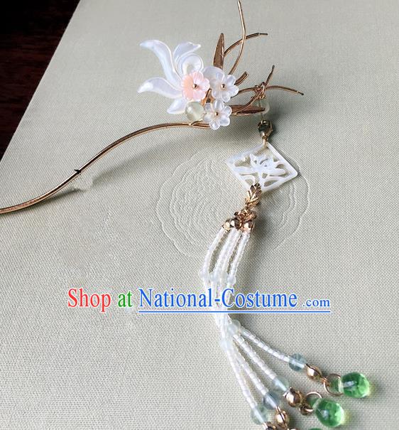 Traditional Handmade Chinese Ancient Classical Hair Accessories Hairpins Beads Tassel Hair Stick for Women