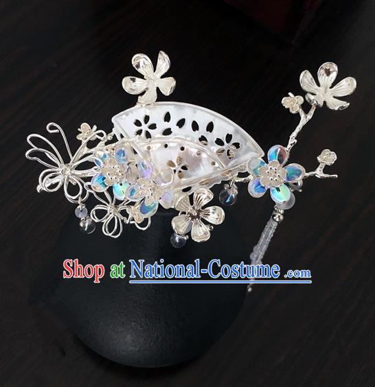 Traditional Handmade Chinese Ancient Classical Hair Accessories Shell Hair Clip Hairpins for Women