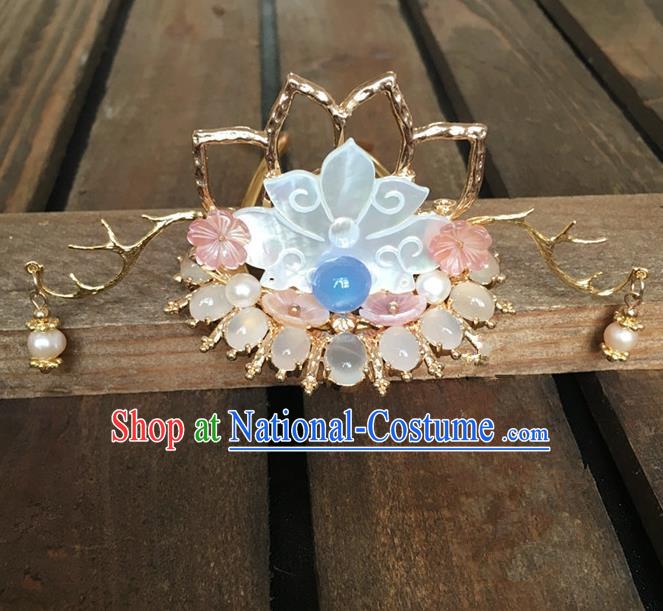 Traditional Handmade Chinese Ancient Classical Hair Accessories Lotus Hair Stick Hairpins for Women