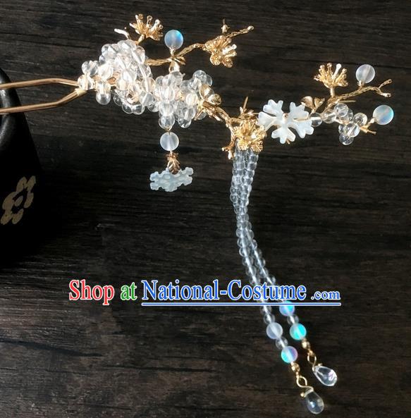 Traditional Handmade Chinese Ancient Classical Hair Accessories Beads Tassel Hanfu Hairpins for Women