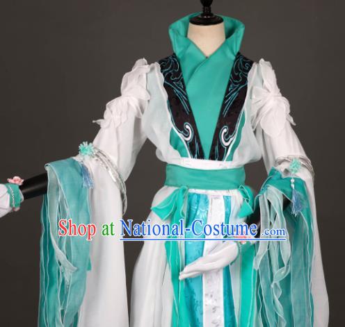 Chinese Ancient Costume Cosplay Swordswoman Hanfu Clothing for Women