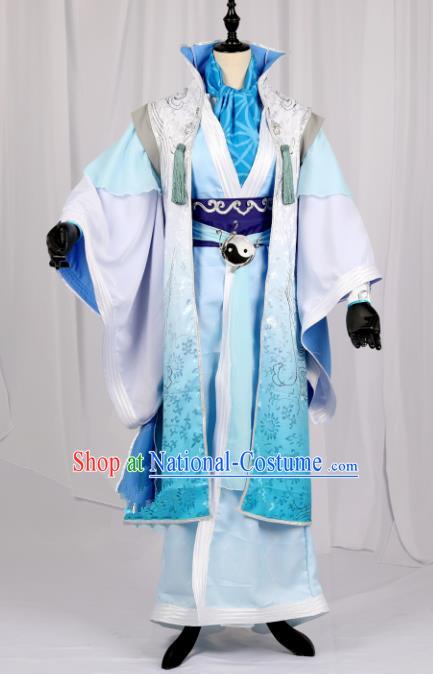 Traditional Chinese Ancient Costume Cosplay Swordsman Hanfu Clothing for Men