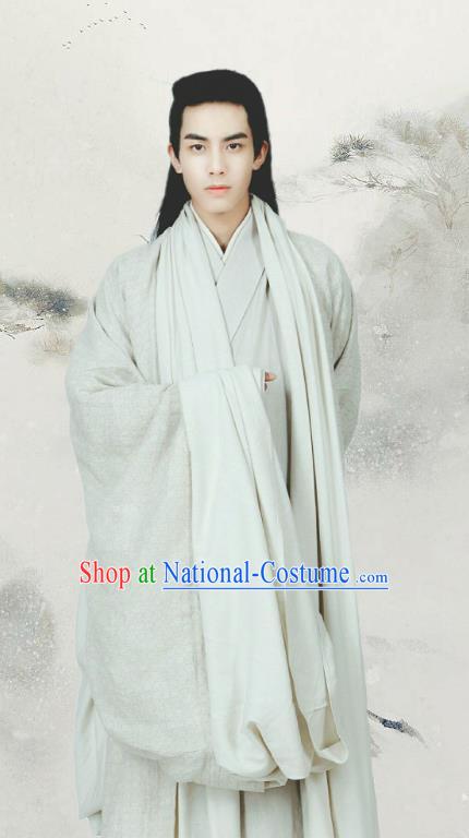 Traditional Chinese Ancient Nobility Childe Costume Untouchable Lovers Northern and Southern Dynasties Retainer Hanfu Clothing for Men