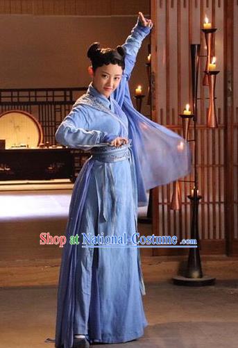 Chinese Ancient Female Assassin Costume Untouchable Lovers Northern and Southern Dynasties Swordswoman Replica Costumes for Women