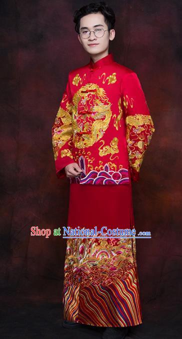 Traditional Chinese Wedding Costumes Traditional Xiuhe Suits Ancient Chinese bridal Full Dress