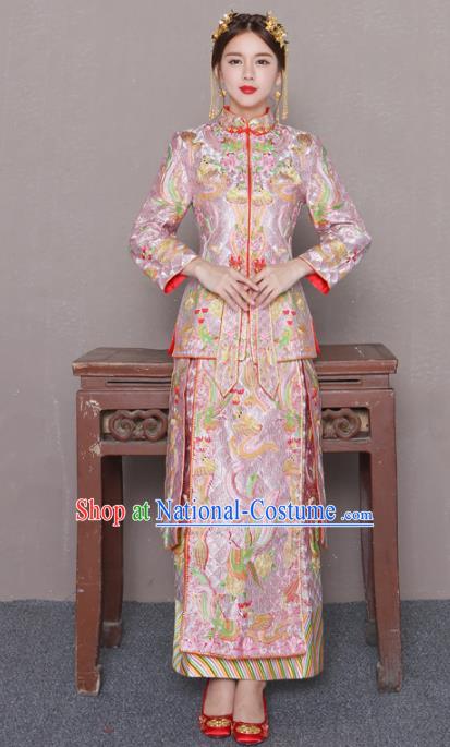 Traditional Chinese Wedding Costumes Traditional Xiuhe Suits Ancient Chinese bridal Full Dress