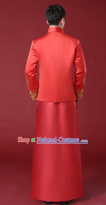 Traditional Chinese Wedding Costumes Traditional Xiuhe Suits Ancient Chinese bridal Full Dress