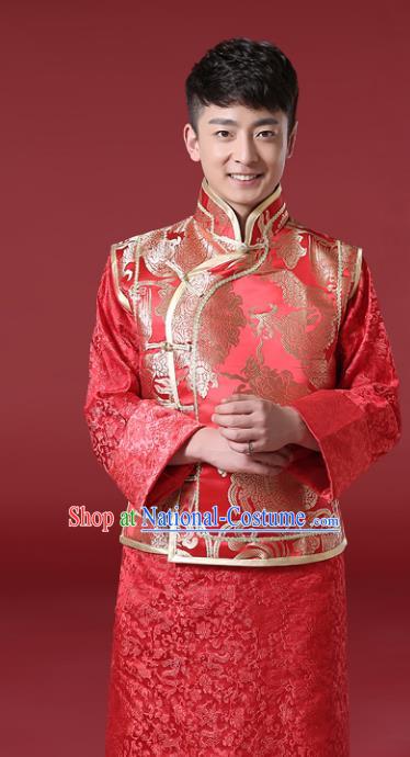 Traditional Chinese Wedding Costumes Traditional Xiuhe Suits Ancient Chinese bridal Full Dress