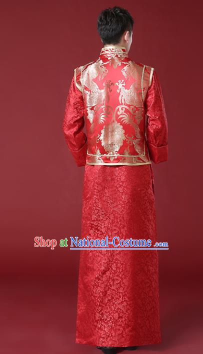 Traditional Chinese Wedding Costumes Traditional Xiuhe Suits Ancient Chinese bridal Full Dress