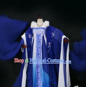 Chinese Traditional Palace Lady Costume Ancient Imperial Concubine Embroidered Hanfu Dress for Women