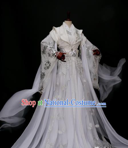 Traditional Chinese Princess Costume Ancient Imperial Concubine Embroidered Hanfu Dress for Women