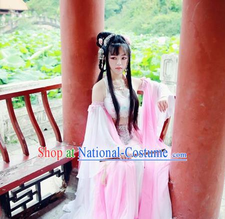 Chinese Ancient Fairy Hanfu Dress Han Dynasty Palace Lady Dance Costume for Women