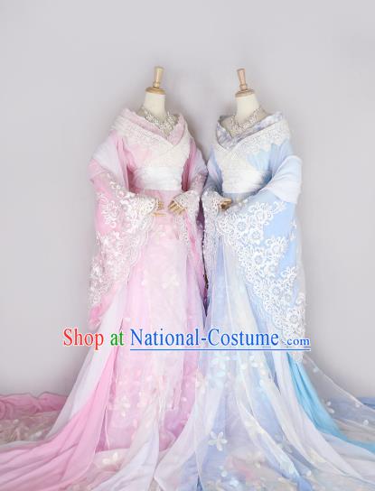 Chinese Ancient Cosplay Princess Hanfu Dress Tang Dynasty Palace Lady Embroidered Costume for Women