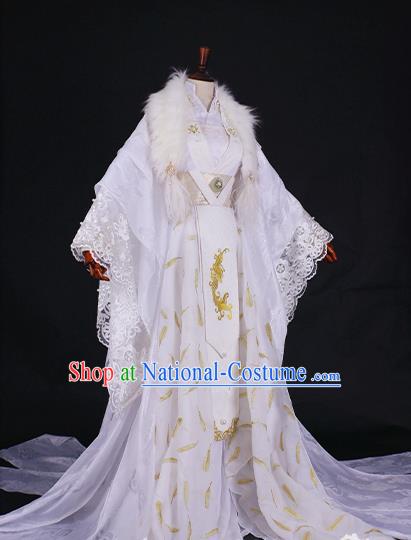 Chinese Ancient Palace Lady Hanfu Han Dynasty Imperial Concubine Queen Embroidered Historical Costumes for Women