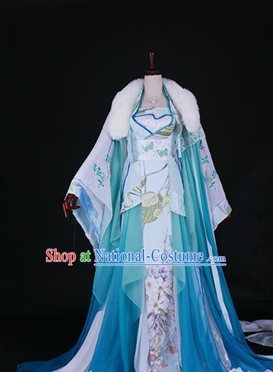 Chinese Ancient Palace Lady Hanfu Han Dynasty Imperial Concubine Queen Embroidered Historical Costumes for Women