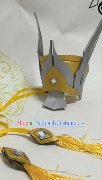 Chinese Traditional Handmade Nobility Childe Swordsman Hair Accessories Ancient Knight Hairdo Crown Headwear for Men