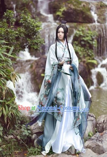 Chinese Ancient Palace Lady Hanfu Han Dynasty Imperial Concubine Queen Embroidered Historical Costumes for Women