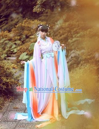 Chinese Ancient Costume Cosplay Princess Clothing Jin Dynasty Nobility Lady Hanfu Dress for Women