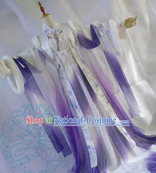 Chinese Ancient Palace Lady Hanfu Han Dynasty Imperial Concubine Queen Embroidered Historical Costumes for Women