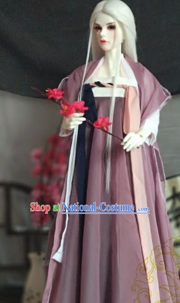 Chinese Ancient Taoist Nun Costume Cosplay Swordswoman Clothing Tang Dynasty Young Lady Hanfu Dress for Women