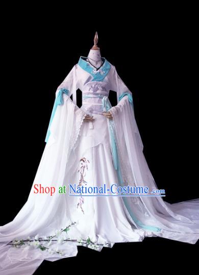 Chinese Ancient Palace Lady Hanfu Han Dynasty Imperial Concubine Queen Embroidered Historical Costumes for Women