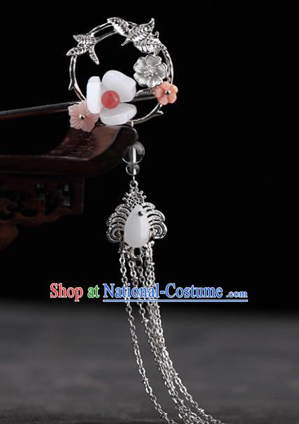 Chinese Traditional Handmade Hair Accessories Ancient Hairpins Hanfu Tassel Hair Clip for Women