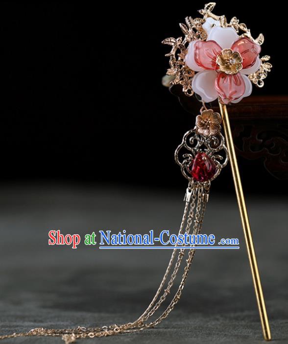 Chinese Traditional Handmade Hair Accessories Ancient Flowers Hairpins Hanfu Hair Clip for Women