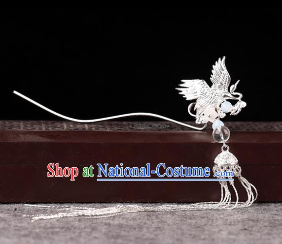 Chinese Traditional Handmade Hair Accessories Ancient Tassel Hairpins Hanfu Phoenix Hair Clip for Women