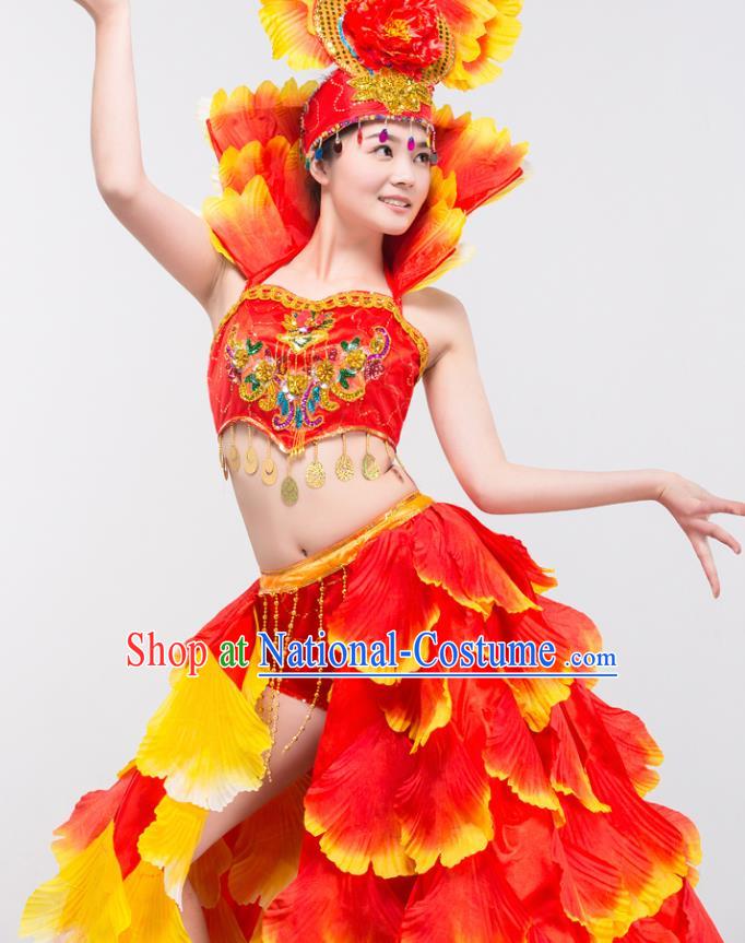 Traditional Chinese Fan Dance Folk Dance Costume Classical Yangko Dance Modern Dance Dress Halloween Clothing