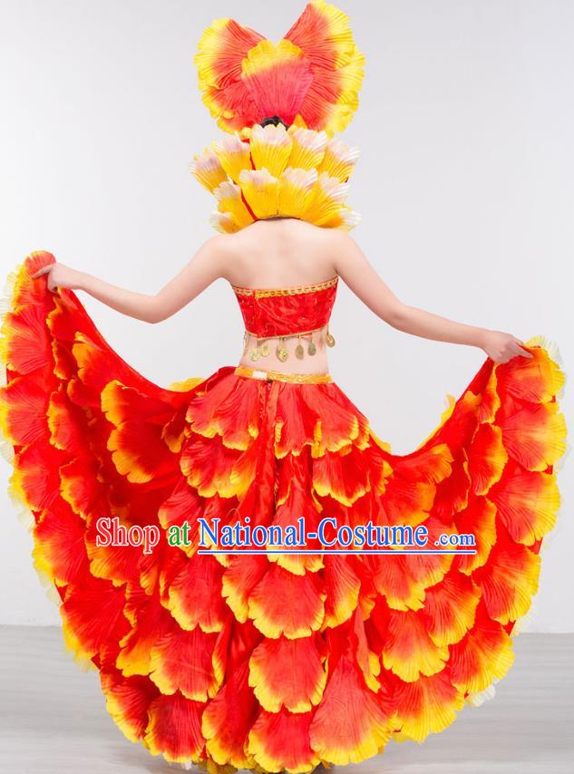 Traditional Chinese Fan Dance Folk Dance Costume Classical Yangko Dance Modern Dance Dress Halloween Clothing