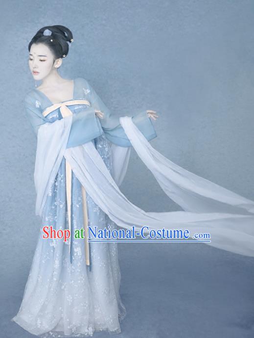 Chinese Traditional Tang Dynasty Palace Lady Hanfu Dress Ancient Princess Costume for Women