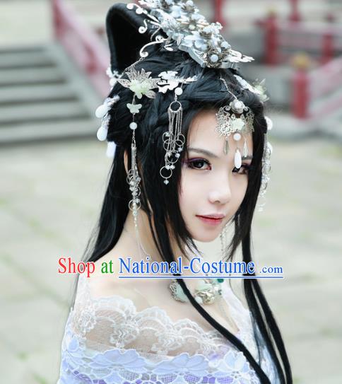 Chinese Traditional Handmade Hair Accessories Step Shake Ancient Hairpins Complete Set for Women