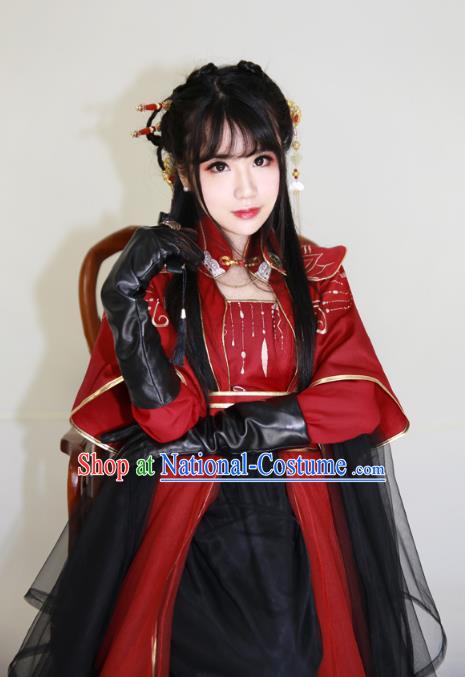 Chinese Ancient Palace Lady Hanfu Han Dynasty Imperial Concubine Queen Embroidered Historical Costumes for Women