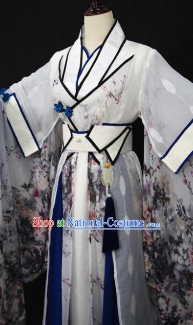 Chinese Ancient Palace Lady Hanfu Han Dynasty Imperial Concubine Queen Embroidered Historical Costumes for Women