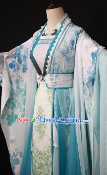 Chinese Ancient Palace Lady Hanfu Han Dynasty Imperial Concubine Queen Embroidered Historical Costumes for Women