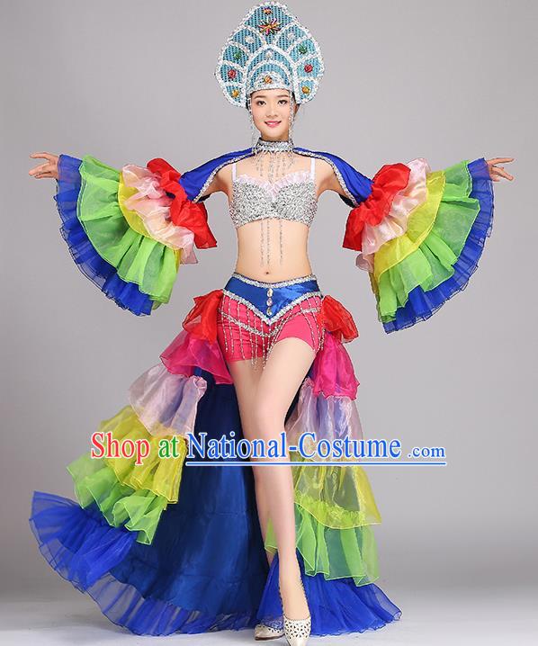 Traditional Chinese Fan Dance Folk Dance Costume Classical Yangko Dance Modern Dance Dress Halloween Clothing