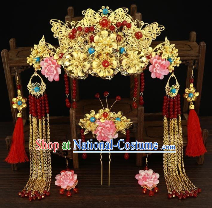 Chinese Ancient Style Hair Jewelry Accessories Cosplay Hairpins Headwear Headdress for Women