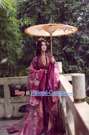 Chinese Ancient Palace Lady Hanfu Han Dynasty Imperial Concubine Queen Embroidered Historical Costumes for Women