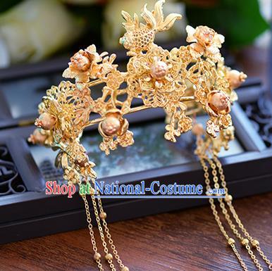 Chinese Handmade Jewelry Accessories Ancient Palace Bracelet Hanfu Goldfish Bangle for Women