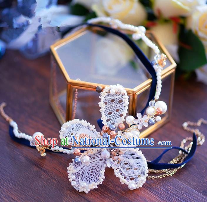 Top Grade Handmade Hair Accessories Bride Beads Hair Clasp Headwear for Women