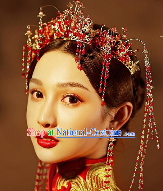 Chinese Ancient Hair Jewelry Accessories Hairpins Headwear Headdress Royal Crown for Women