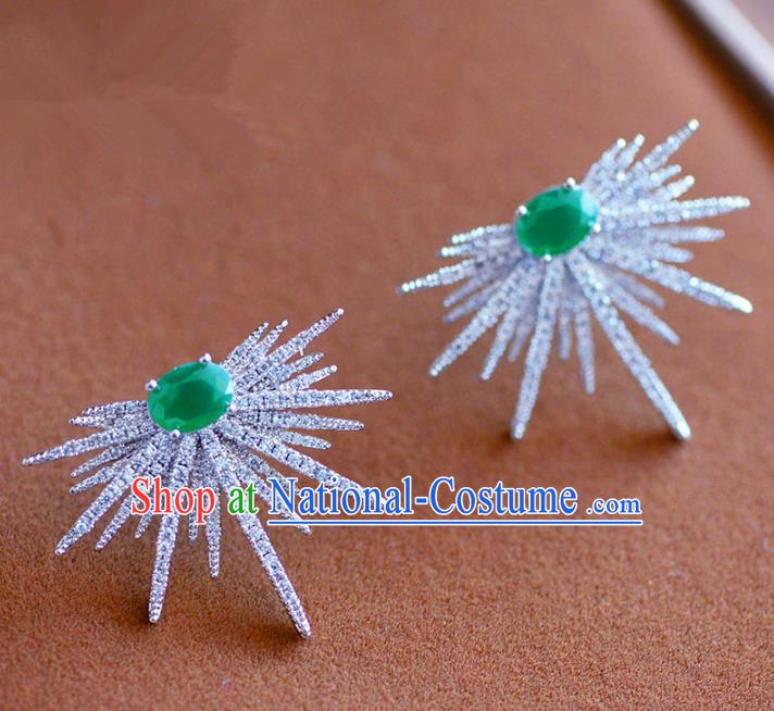 Top Grade Handmade Wedding Jewelry Accessories Zircon Dragonfly Earrings for Women