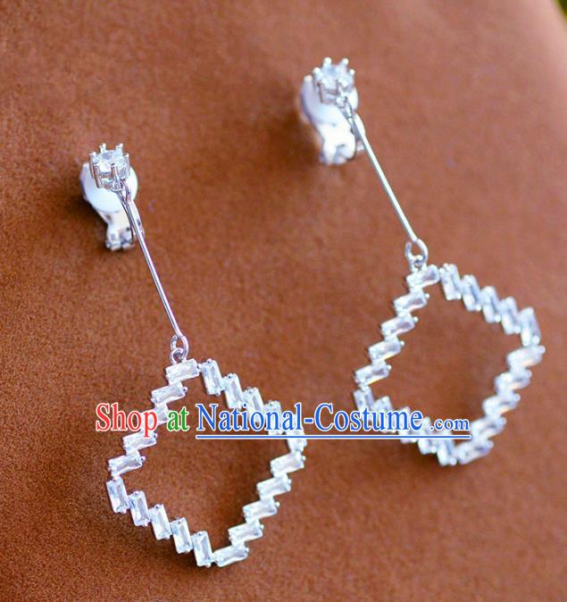 Top Grade Handmade Wedding Jewelry Accessories Zircon Earrings for Women