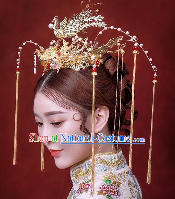 Chinese Ancient Hair Jewelry Accessories Hairpins Headwear Headdress Royal Crown for Women