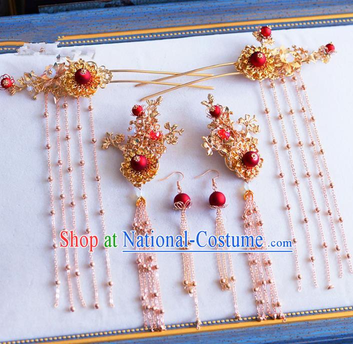 Chinese Ancient Hair Jewelry Accessories Hairpins Headwear Headdress Royal Crown for Women