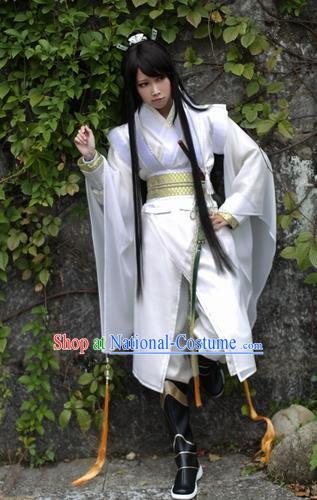 Ancient Chinese Cosplay Young Swordsman Clothing Ming Dynasty Knight Costumes for Men