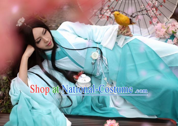 Chinese Ancient Palace Lady Hanfu Han Dynasty Imperial Concubine Queen Embroidered Historical Costumes for Women