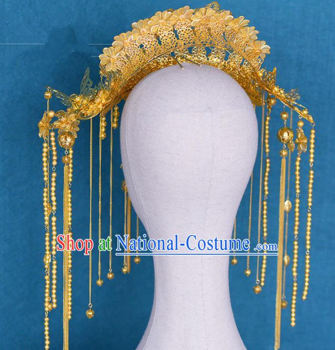 Chinese Ancient Hair Jewelry Accessories Hairpins Headwear Headdress Royal Crown for Women