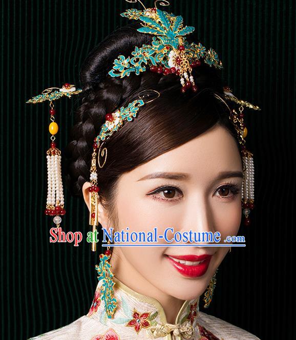 Chinese Ancient Hair Jewelry Accessories Hairpins Headwear Headdress Royal Crown for Women